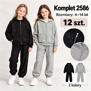 Komplet dresowy dziewczęcy  4-14 lat