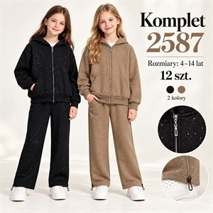 Komplet dresowy dziewczęcy  4-14 lat