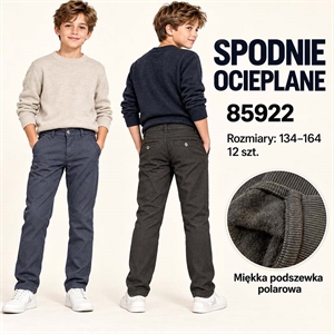 Spodnie ocieplane chłopięce  134-164