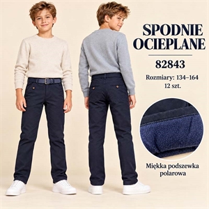 Spodnie ocieplane chłopięce  134-164
