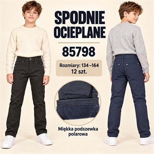 Spodnie ocieplane chłopięce  134-164