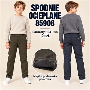 Spodnie ocieplane chłopięce  134-164