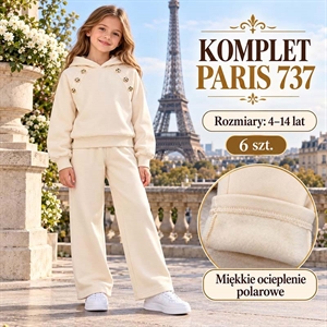 Komplet ocieplany dziewczęcy  4-14 lat