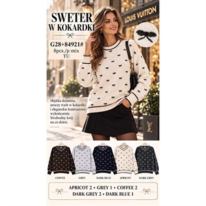 Sweter damski okrągły