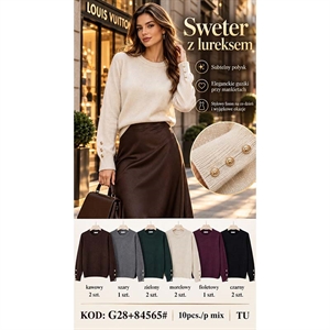 Sweter damski okrągły