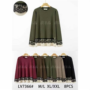 Sweter damski okrągły  M/L-XL/2XL