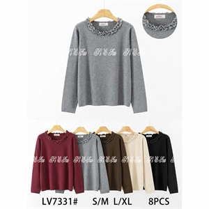 Sweter damski okrągły  S/M-L/XL