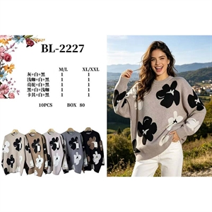 Sweter damski okrągły  M/L-XL/2XL