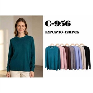Sweter damski okrągły