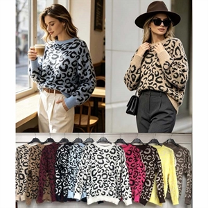 Sweter damski okrągły