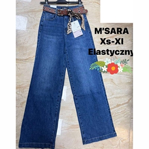 Jeansy szerokie nogawki M'sara  XS-XL