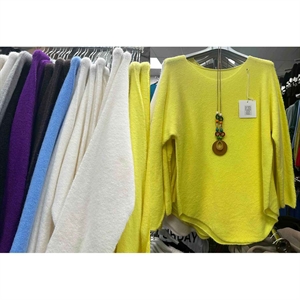 Sweter damski okrągły Baby alpaka