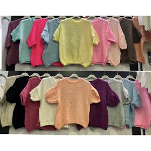 Sweter damski z krótkim rękawem