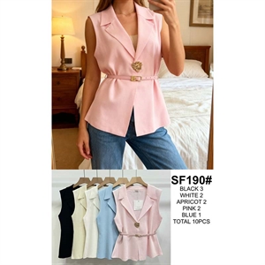 Marynarka damska bez rękawów