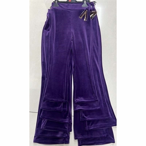 Spodnie welurowe dziewczęce  4-14 lat