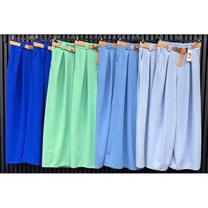 Spodnie damskie szerokie nogawki - Produkt Włoski