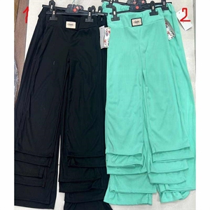 Spodnie dziewczęce prążek  4-14 lat