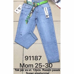 Jeansy mom fit  25-30(XS-XL)