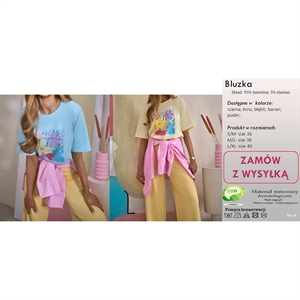 Bluzka damska produkt Polski  S/M-L/XL(36-40)