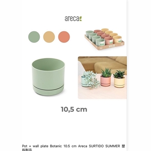 Doniczka + podstawka botaniczna 10,5cm