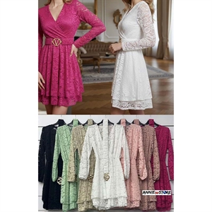 Sukienka damska z paskiem produkt Włoski