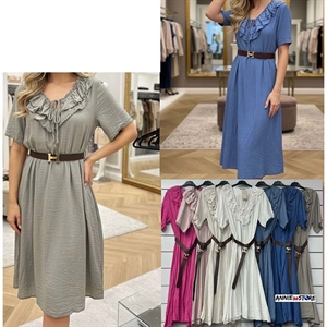 Sukienka damska z paskiem produkt Włoski