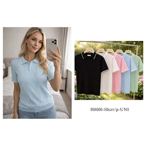 Sweter damski z krótkim rękawem