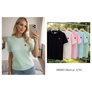 Sweter damski z krótkim rękawem