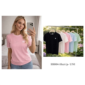 Sweter damski z krótkim rękawem