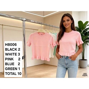 Sweter damski z krótkim rękawem