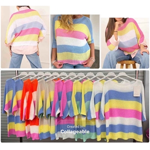 Sweter damski w paski