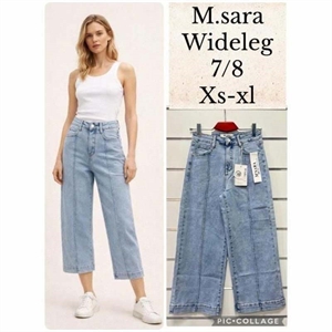 Jeansy szerokie nogawki 7/8  XS-XL