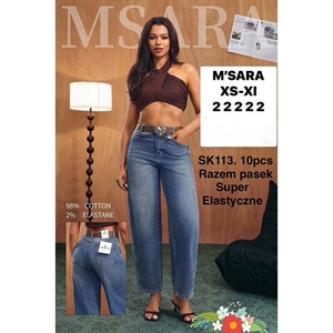 Jeansy damskie M'sara  XS-XL