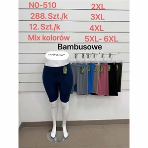 Legginsy krótkie bambusowe damskie 2XL-6XL