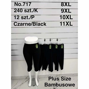 Legginsy krótkie bambusowe damskie Big Size  8XL-11XL