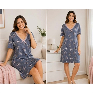 Koszula nocna wiskoza damska produkt Turecki  M-XL