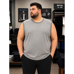 Koszulka męska bez rękawów Big Size (4XL-7XL) - Turecki Produkt