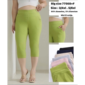 Legginsy krótkie damskie Big Size  3/4XL-5/6XL