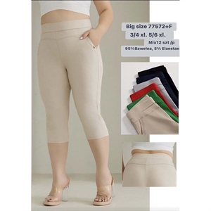 Legginsy krótkie damskie Big Size  3/4XL-5/6XL