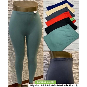 Legginsy cienki bambusowe damskie Big Size  6XL-9XL