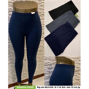 Legginsy cienki bambusowe damskie Big Size  6XL-9XL