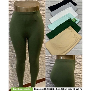 Legginsy cienki bambusowe damskie Big Size  2XL-5/6XL