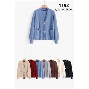 Sweter damski zapinany na guziki L-3XL
