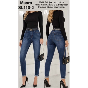 Jeansy damskie Msara  26-31(XS-XL)