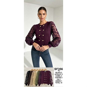 Sweter damski okrągły