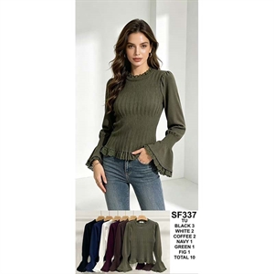 Sweter damski okrągły