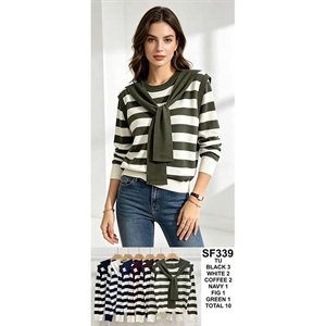 Sweter damski okrągły