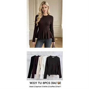 Sweter damski okrągły