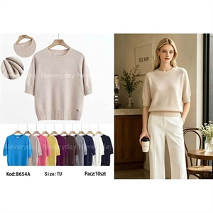 Sweter damski z krótkim rękawem