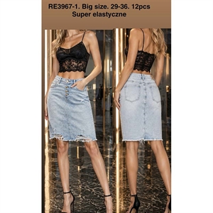 Spódnica jeansowa damska Big Size  29-36